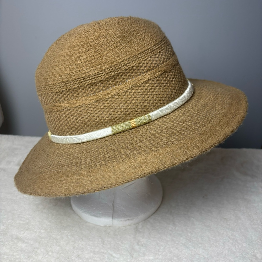 Urban Outfitters Tan Knit Fedora Hat